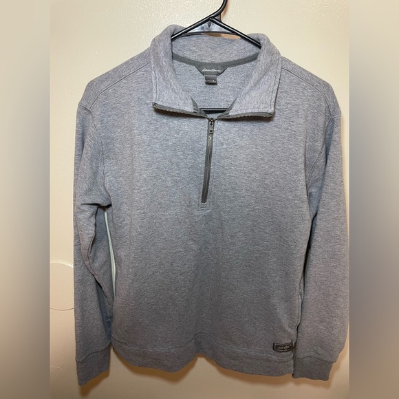 ✨Eddie Bauer Grey Pullover Size S #C1 - Picture 1 of 6